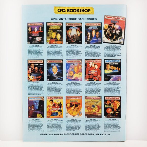 Cinefantastique Magazine Oct. 1993 Star Trek Next Generation Nine John Carpenter - Picture 8 of 8